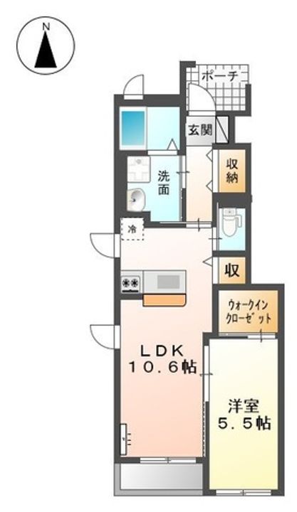 高知県高知市横浜(アパート)の賃貸物件の間取り