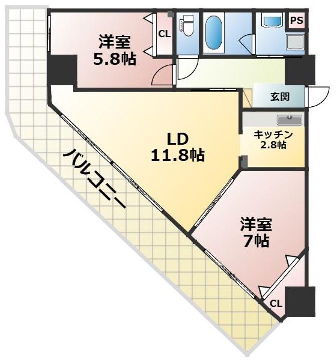 カゼマチテラスの間取り