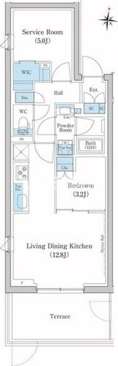 東京都大田区池上6(マンション)の賃貸物件の間取り