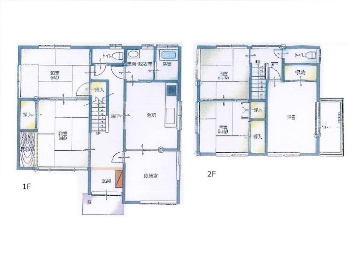 広島県福山市水呑町(一戸建)の賃貸物件の間取り