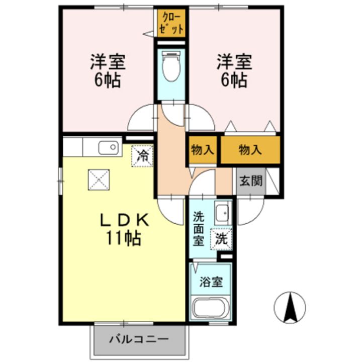 ソレイユの間取り