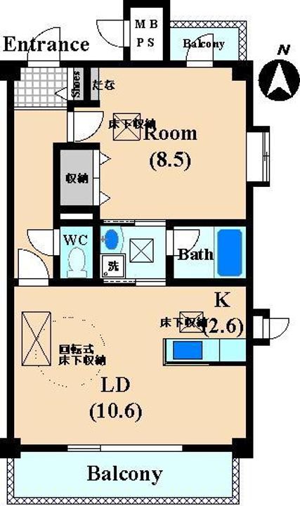 ルネスASAHINAの間取り