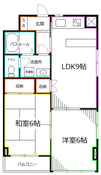 東京都国分寺市並木町1(マンション)の賃貸物件の間取り
