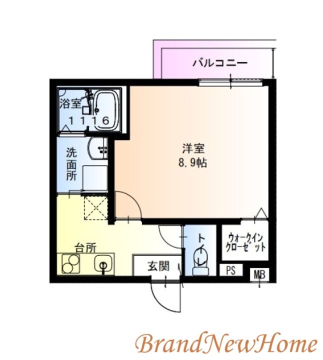フジパレス堺中長尾III番館の間取り