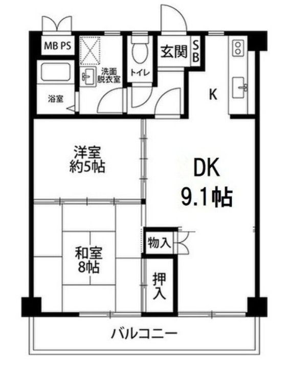 サンライズ久里浜の間取り