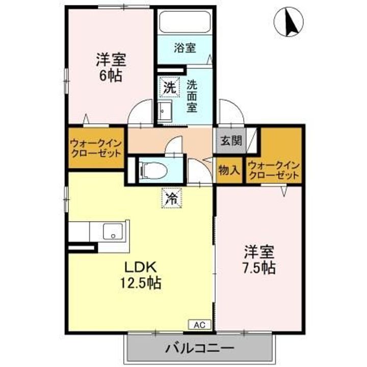 埼玉県さいたま市西区三橋6(アパート)の賃貸物件の間取り