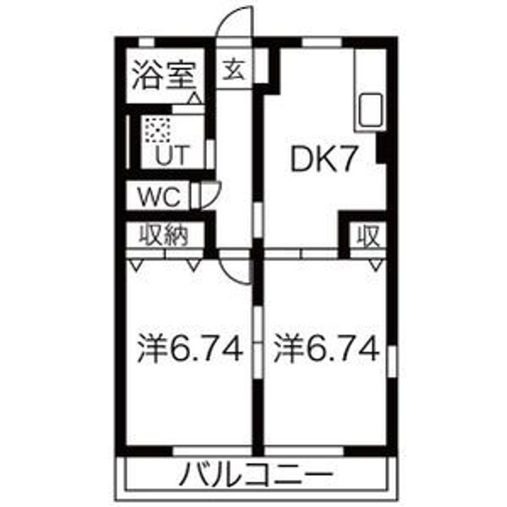 群馬県伊勢崎市韮塚町(アパート)の賃貸物件の間取り