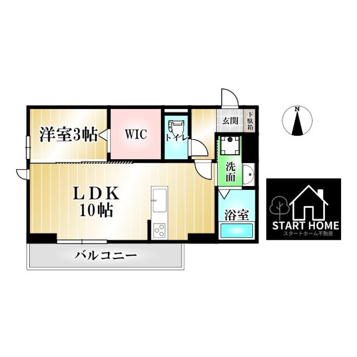徳島県徳島市南庄町4(アパート)の賃貸物件の間取り