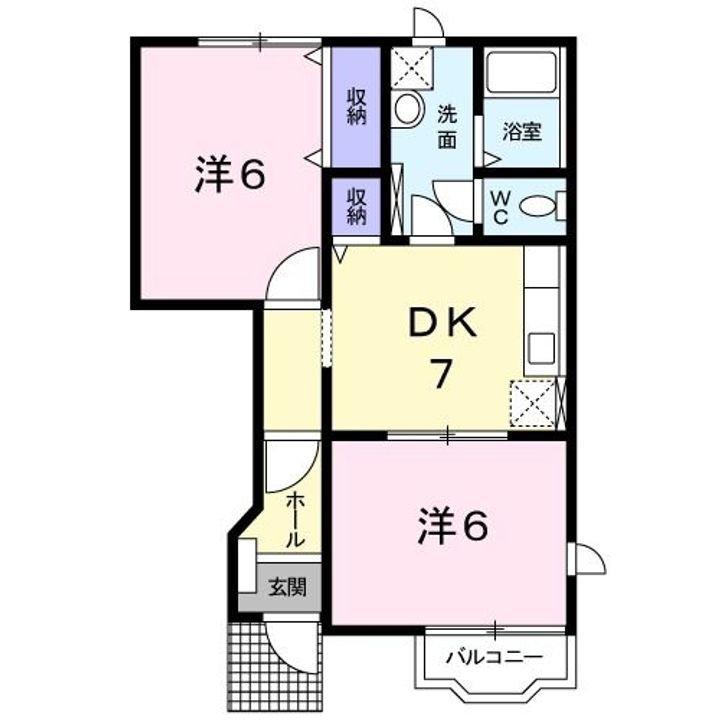 ビビエンダ アリス A棟の間取り