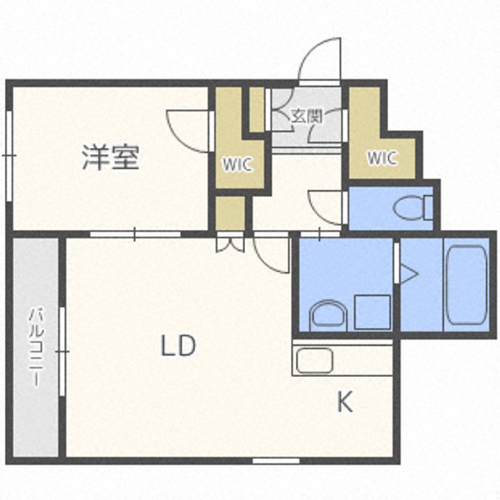北海道札幌市豊平区美園三条7(アパート)の賃貸物件の間取り