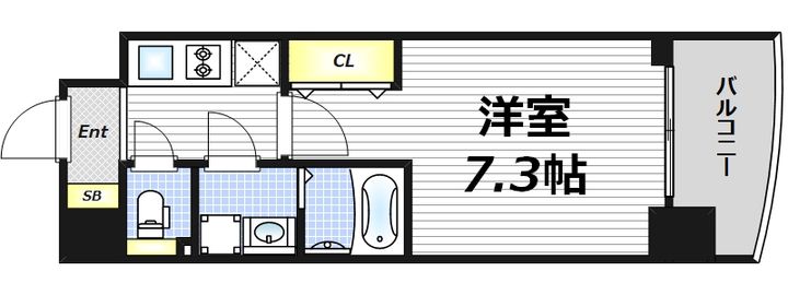 サムティ梅田インターコアの間取り