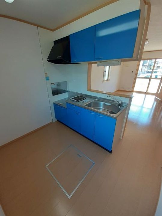 山形県西村山郡河北町谷地所岡2(一戸建)の賃貸物件のキッチン