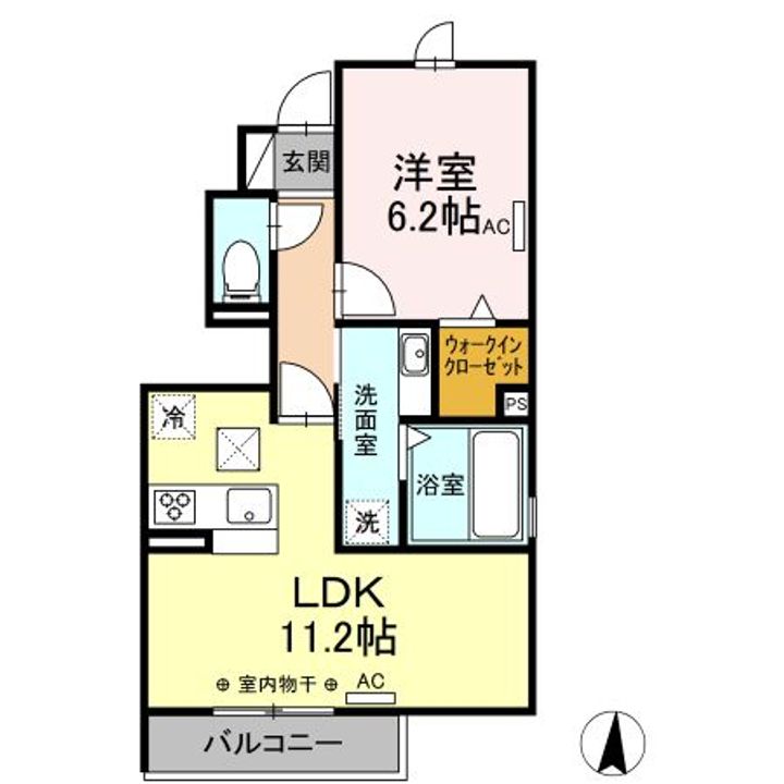 セジュールYUTAKAの間取り