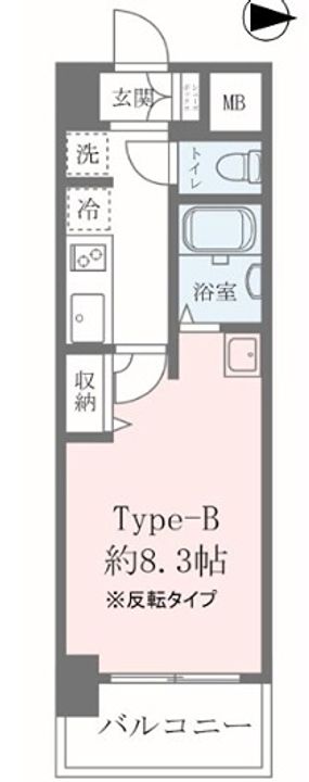 大阪府大阪市浪速区敷津西1(マンション)の賃貸物件の間取り