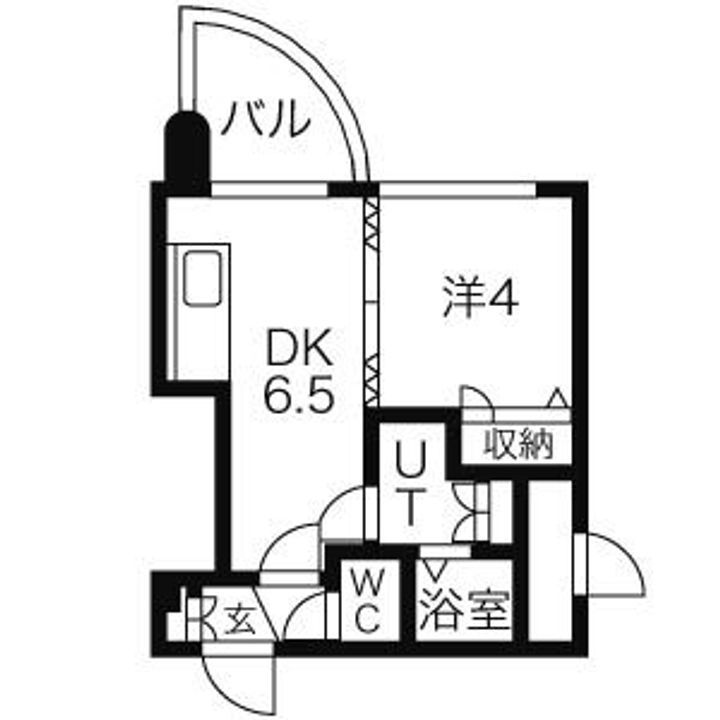 北海道札幌市中央区南六条西26(マンション)の賃貸物件の間取り
