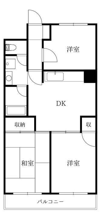 徳島県徳島市上吉野町2(マンション)の賃貸物件の間取り