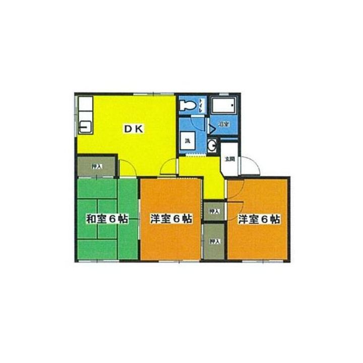 神奈川県厚木市長谷(アパート)の賃貸物件の間取り
