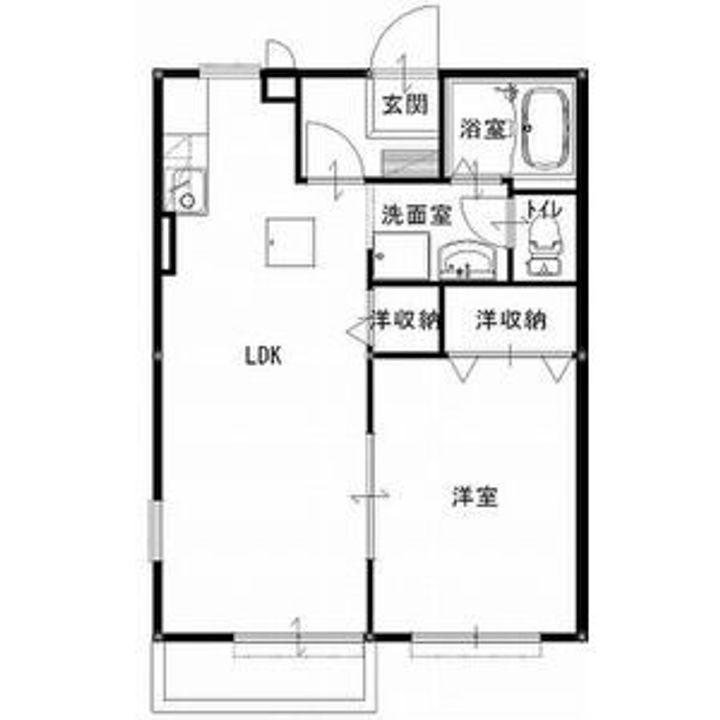 栃木県下野市川中子(アパート)の賃貸物件の間取り