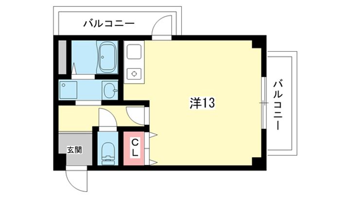大阪府豊中市西泉丘2(マンション)の賃貸物件の間取り