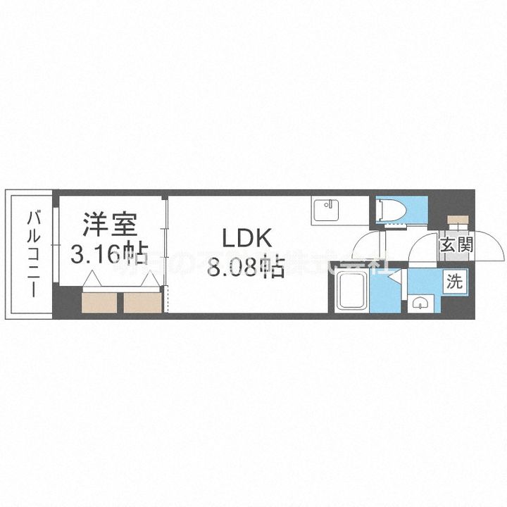 大阪府大阪市住之江区西住之江2丁目の賃貸マンションの間取り