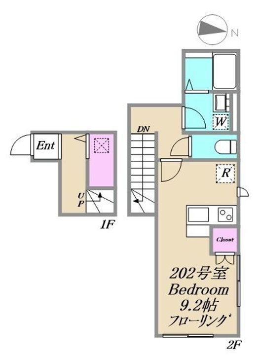 ベルリード関原の間取り