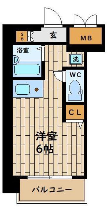 大阪府大阪市此花区春日出北2(アパート)の賃貸物件の間取り