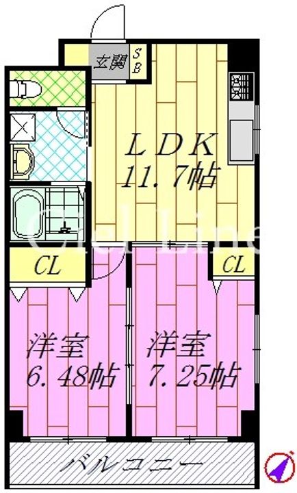 ラヴィータの間取り