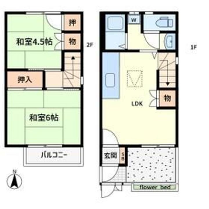 埼玉県さいたま市南区神明2(一戸建)の賃貸物件の間取り