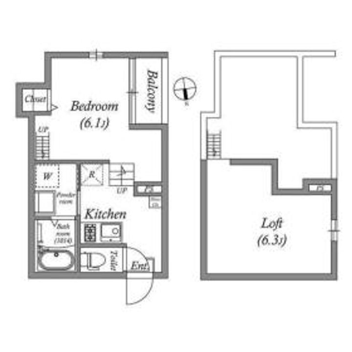 大阪府大阪市西淀川区姫里1(アパート)の賃貸物件の間取り