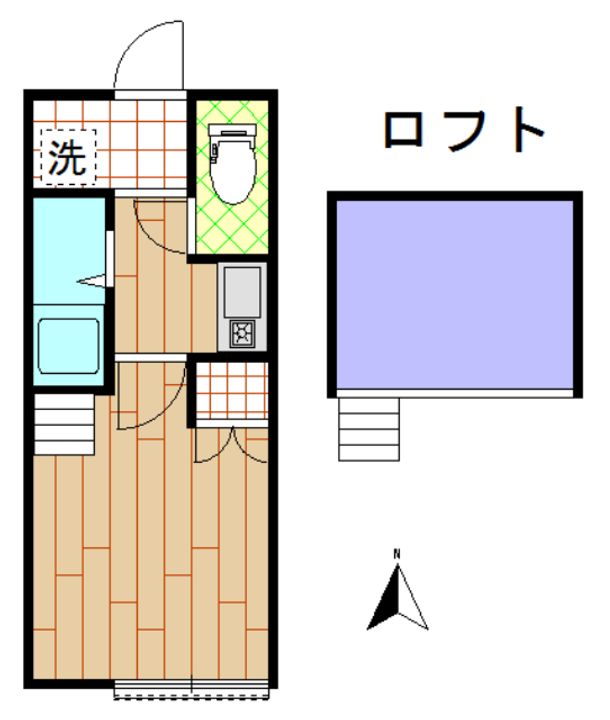 アップルハウス台原2の間取り