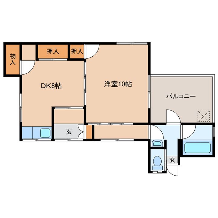 山口県岩国市川西1(一戸建)の賃貸物件の間取り