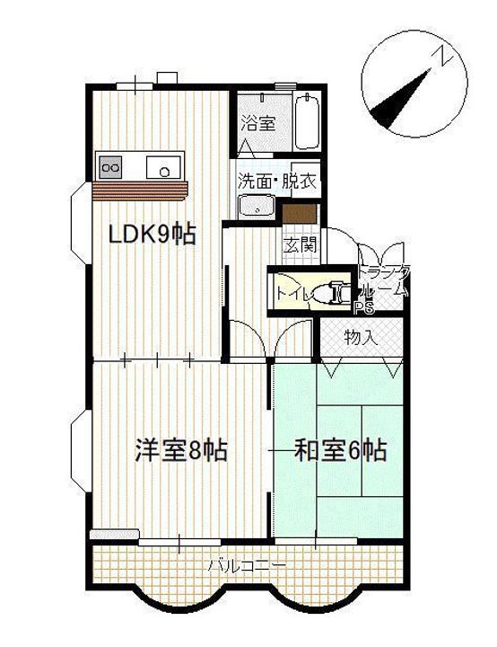 ノーブルハイツ C棟の間取り