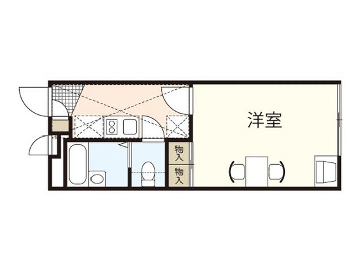 レオパレス大内越の間取り