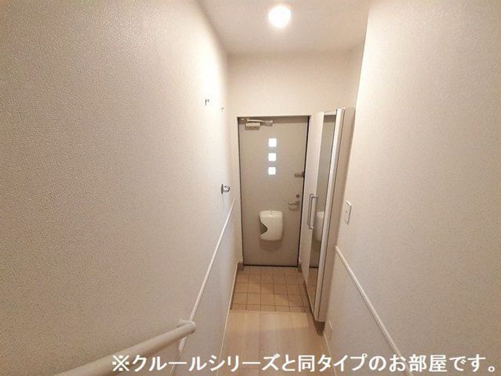 茨城県土浦市右籾(アパート)の賃貸物件の玄関