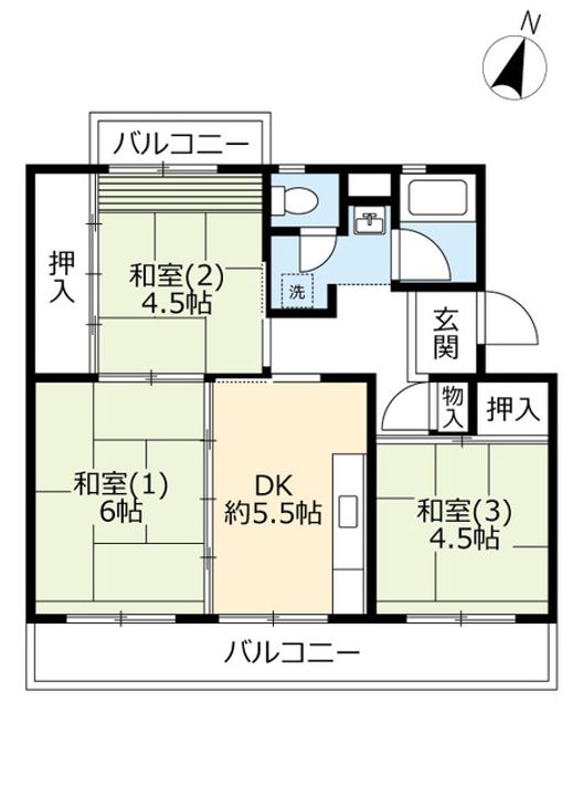 UR中山五月台の間取り