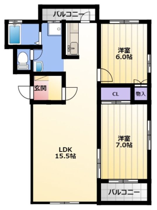アトゥーレNの間取り