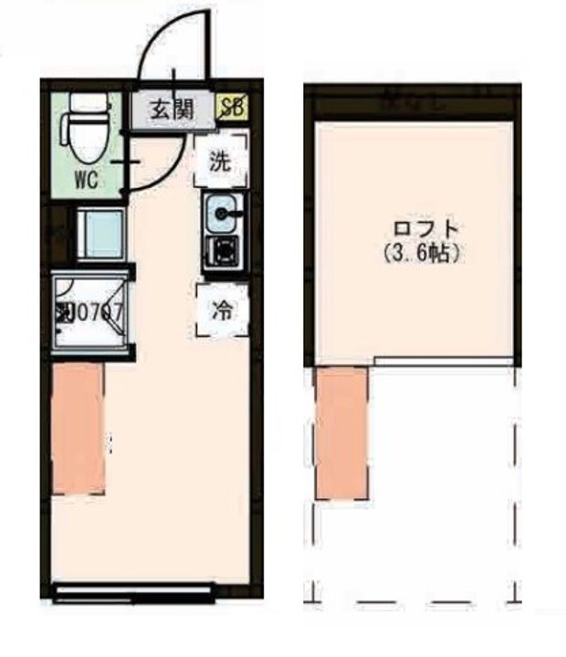 東京都板橋区大山西町(アパート)の賃貸物件の間取り
