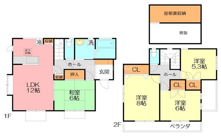 神奈川県海老名市中新田3(一戸建)の賃貸物件の間取り