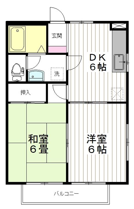ボルベールAの間取り