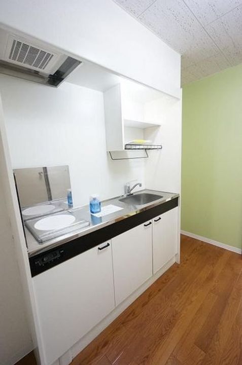 岡山県倉敷市二子(マンション)の賃貸物件のキッチン