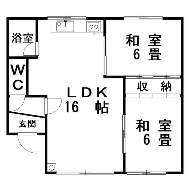 K-2の間取り