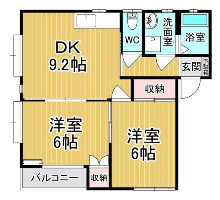 ビュースズキBの間取り
