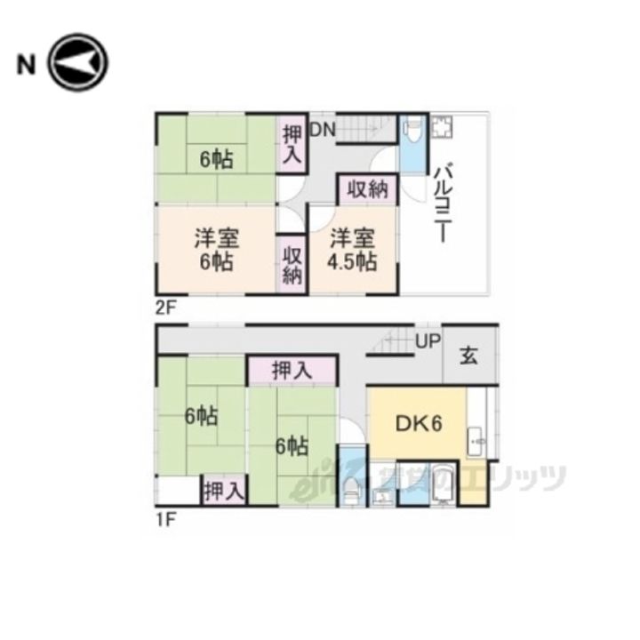 奈良県奈良市高畑町(一戸建)の賃貸物件の間取り
