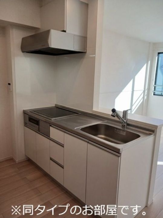 茨城県土浦市右籾(アパート)の賃貸物件のキッチン