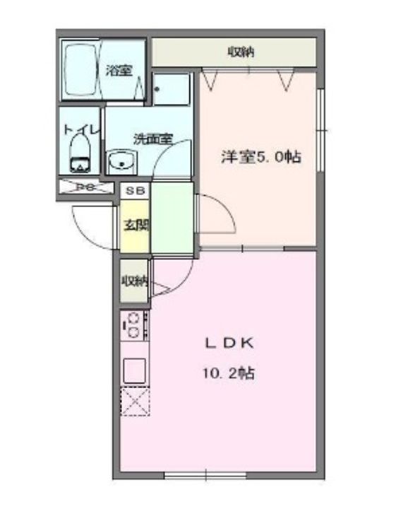 東京都墨田区東墨田2(マンション)の賃貸物件の間取り