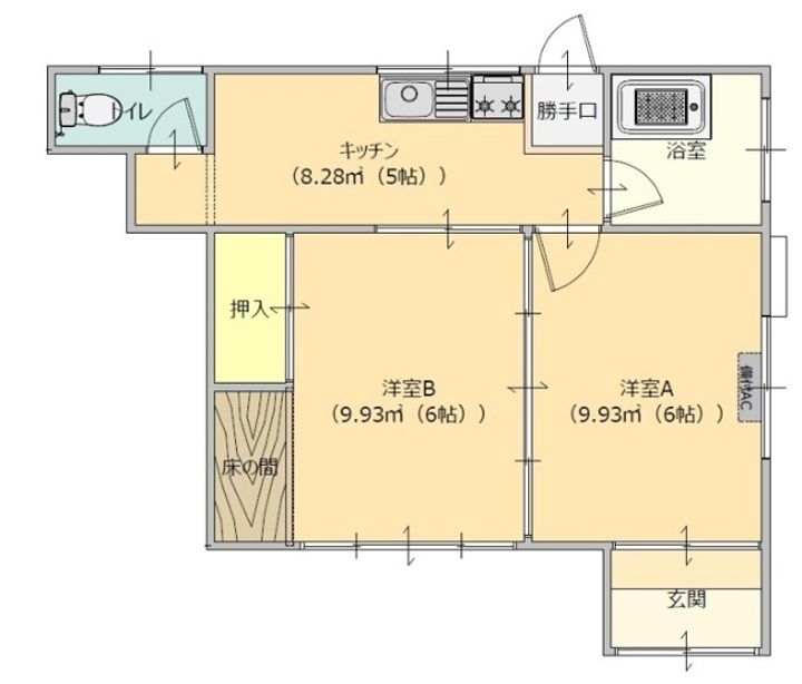 栃木県佐野市茂呂山町(一戸建)の賃貸物件の間取り