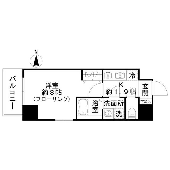 東京都台東区入谷2(マンション)の賃貸物件の間取り
