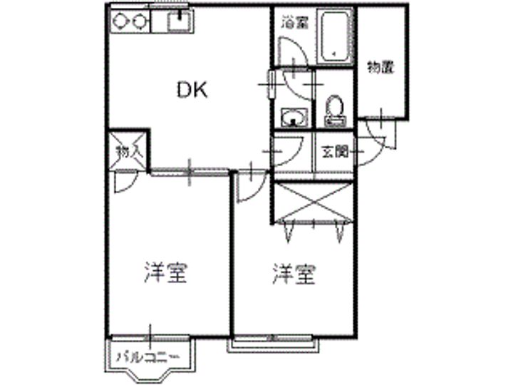 シティハイムレクリオの間取り