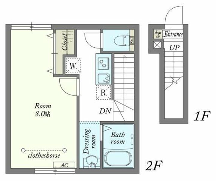 東京都立川市高松町2(アパート)の賃貸物件の間取り