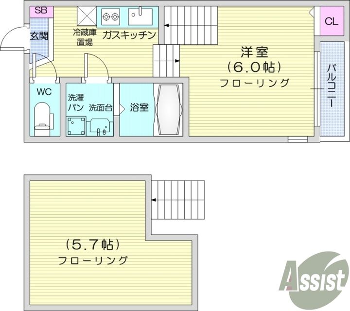 プランドール福田の間取り